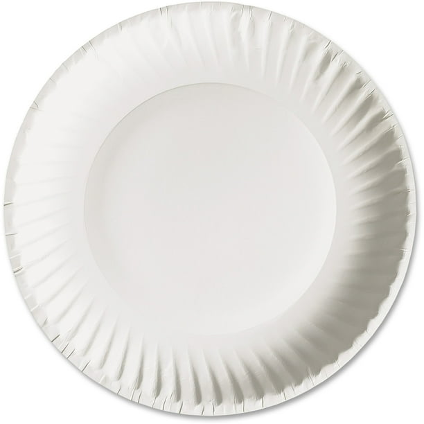PAPER PLATES 9N 8X150 WHITE