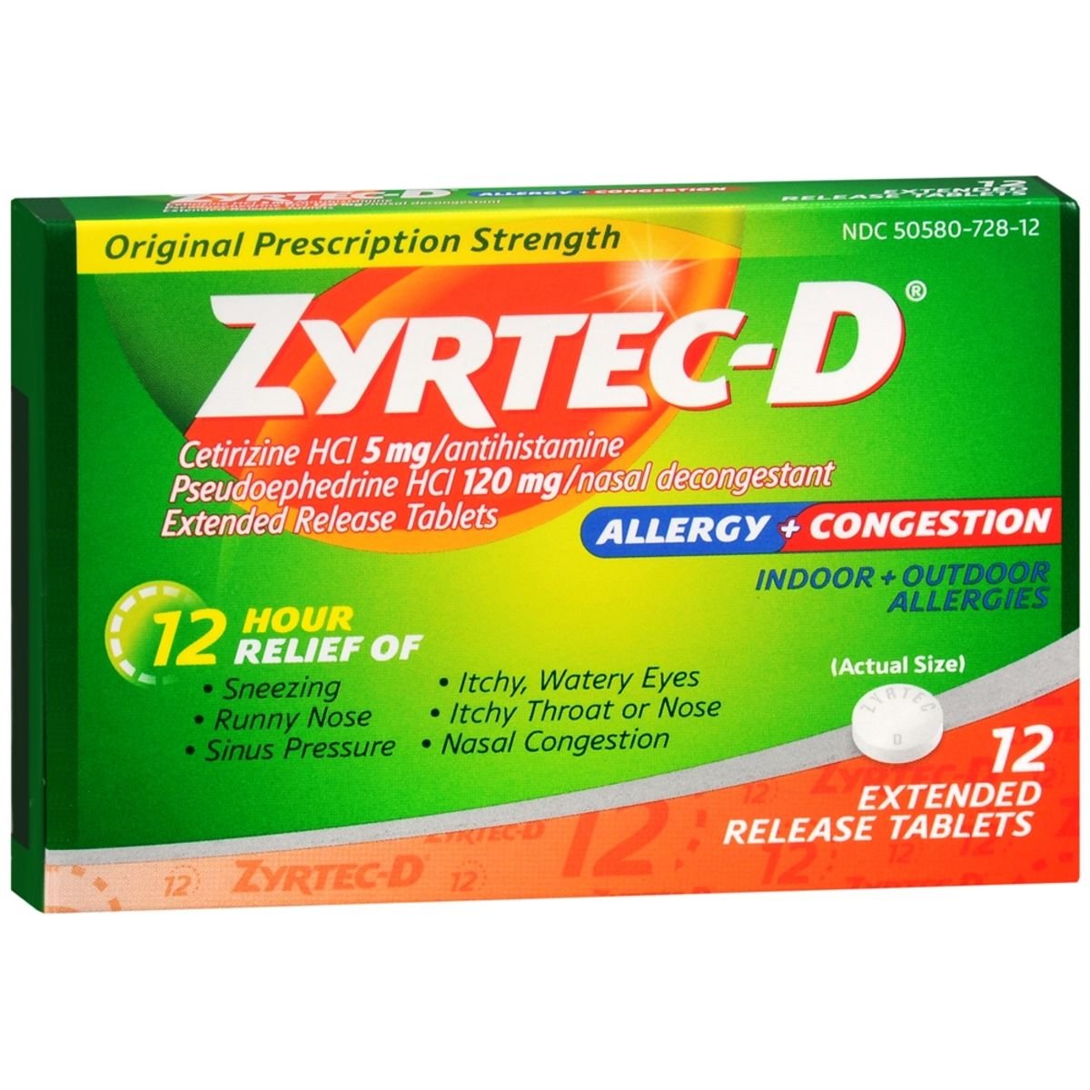 ZYRTEC D TB 12 12H ER