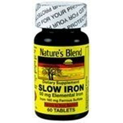 IRON SLOW RELEASE TAB 60CT NAT BLEND