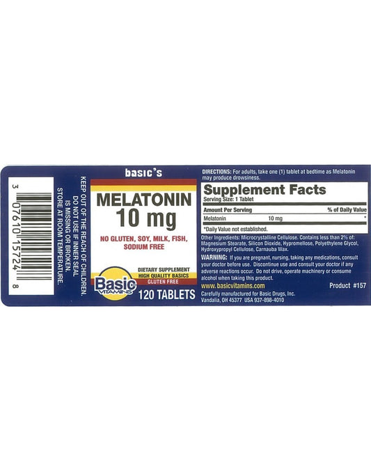 MELATONIN,10MG