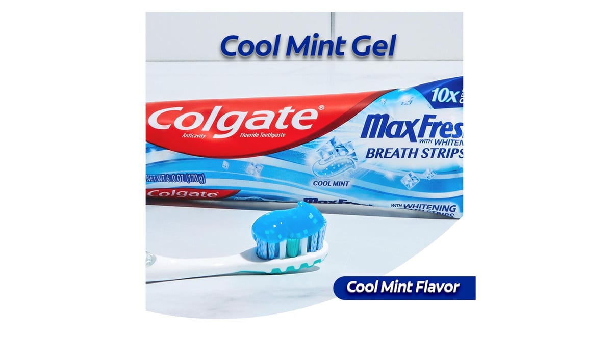 COLGATE MAX FRSH COOL MNT BRTH STP 6.3OZ