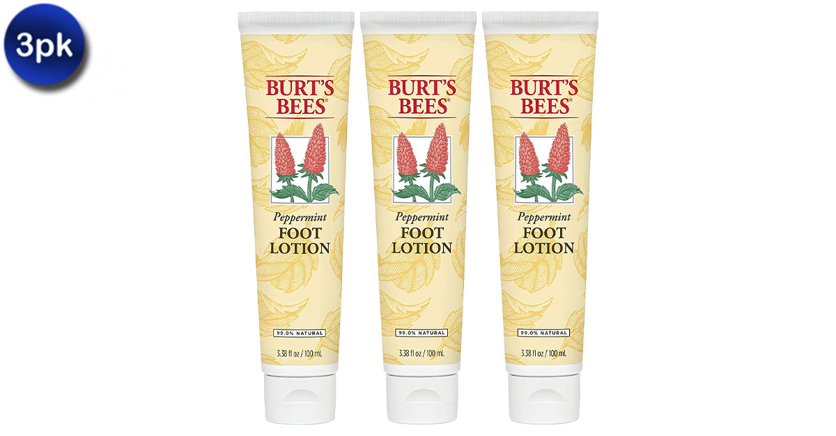 Burt's Bees Peppermint Foot Lotion, 3.3 oz
