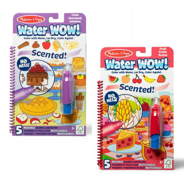 Melissa & Doug Scented Water Wow! Activity Books, Assorted