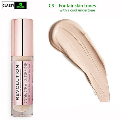 REVOLUTION Conceal & Define Concealer - C3, 0.14 oz