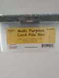 Ava Multi Purpose Plastic Card File Box