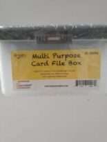 Ava Multi Purpose Plastic Card File Box