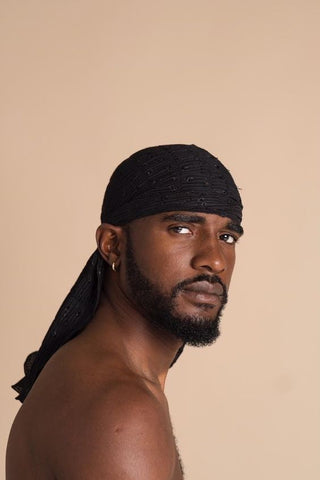CALYPSO BLACK DURAG MEN-  BOYS