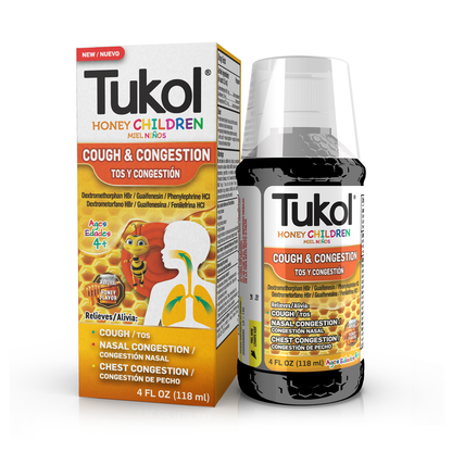 TUKOL HONEY COUGH SYRUP 4OZ
