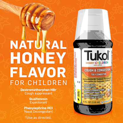TUKOL HONEY COUGH SYRUP 4OZ