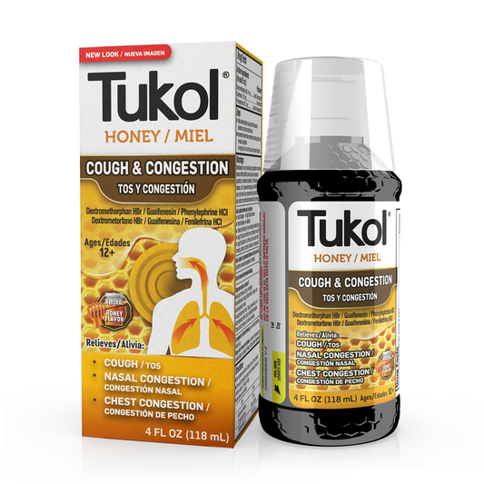 TUKOL HONEY COUGH SYRUP 4OZ