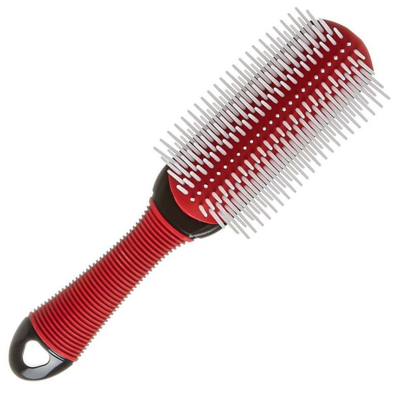 Kiss Red Brush Detangling 9 Rows Non-Slip