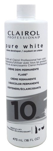 Clairol Pure White 10 Creme Developer Gentle Lift 16oz