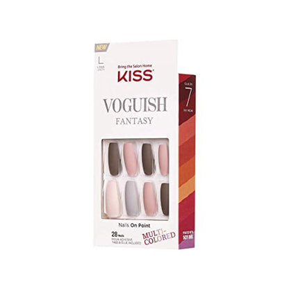 Kiss Voguish Fantasy Nails 28 Count Tie-Dyed Long