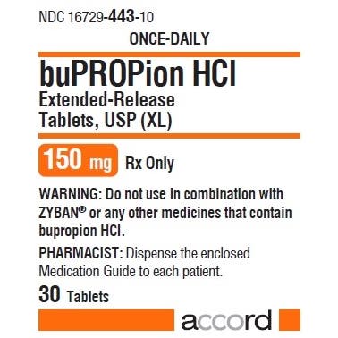 BUPROPION XL TB 150MG 120 ER 1/D