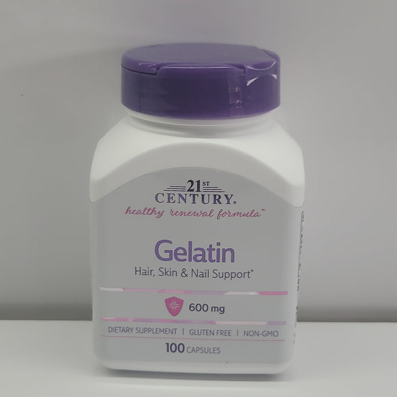 GELATIN 600MG CAP 100CT 21ST CENTURY