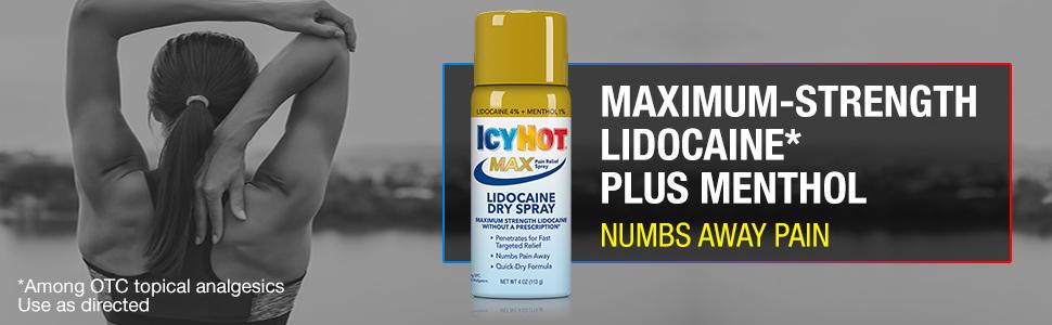 ICY HOT LIDOCAINE DRY SPRAY 4OZ