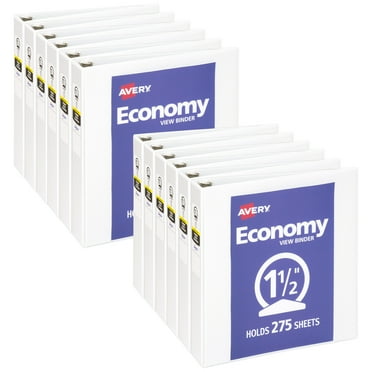 Avery 1" Economy View Binder - White