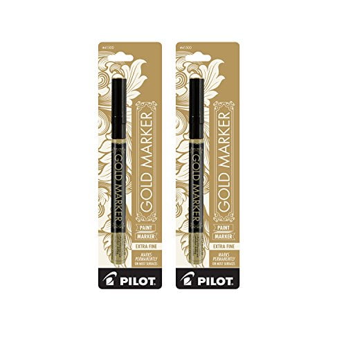 Pilot Metallic Permanent Paint Markers - Gold and Silver, 2 pack