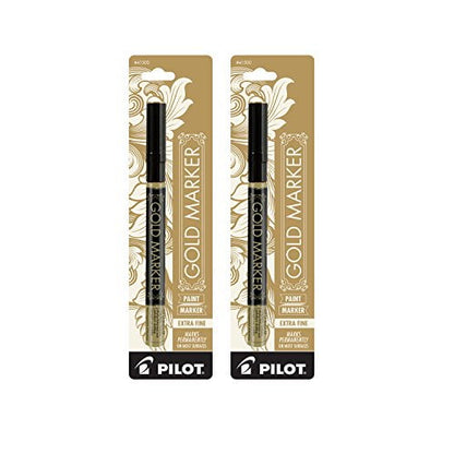 Pilot Metallic Permanent Paint Markers - Gold and Silver, 2 pack