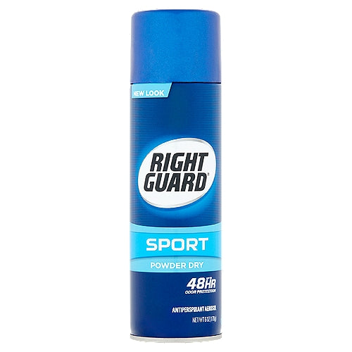 Right Guard Sport 6oz Aerosol Powder Dry 48Hr Antiperspirant