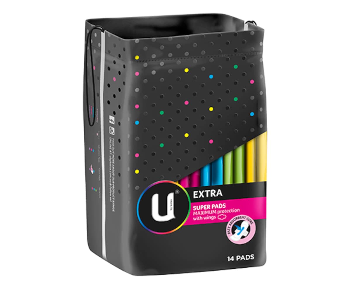 U BY KOTEX MAXI PA 14 WING OVN
