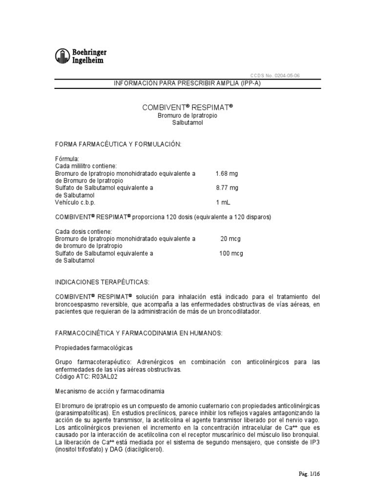 COMBIVENT RSPMT IN 100-20MCG 4GM