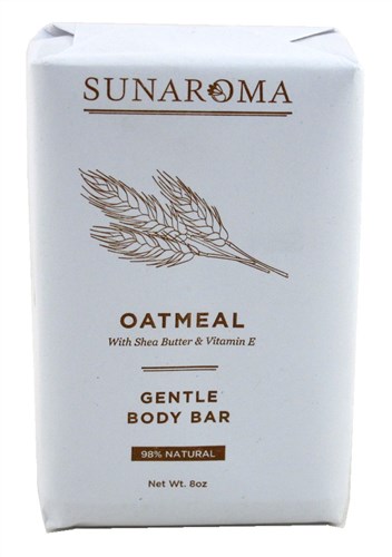 Sunaroma Soap Bar Oatmeal With Shea Butter & Vitamin-E 8oz