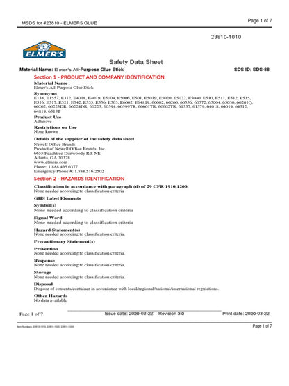 ELMER'S Glue Standard SDP Display, 24 count