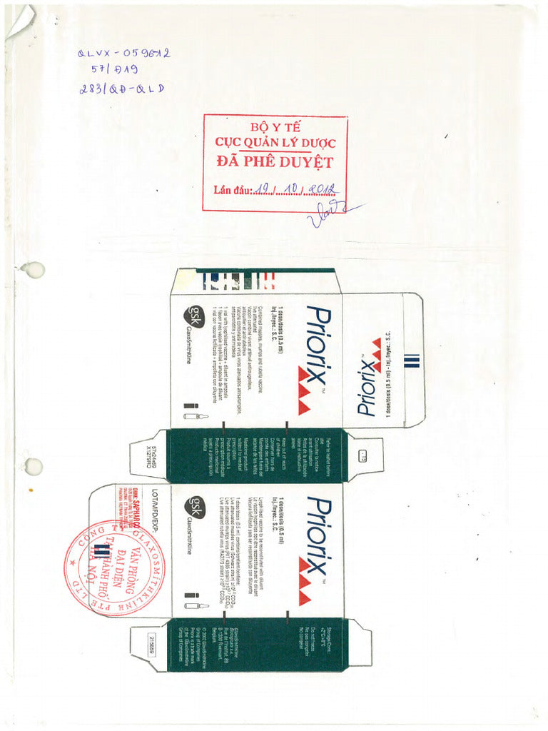 PRIORIX VACCINE PR 10 M-M-R W/DIL