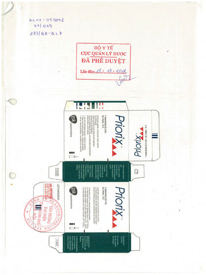 PRIORIX VACCINE PR 10 M-M-R W/DIL