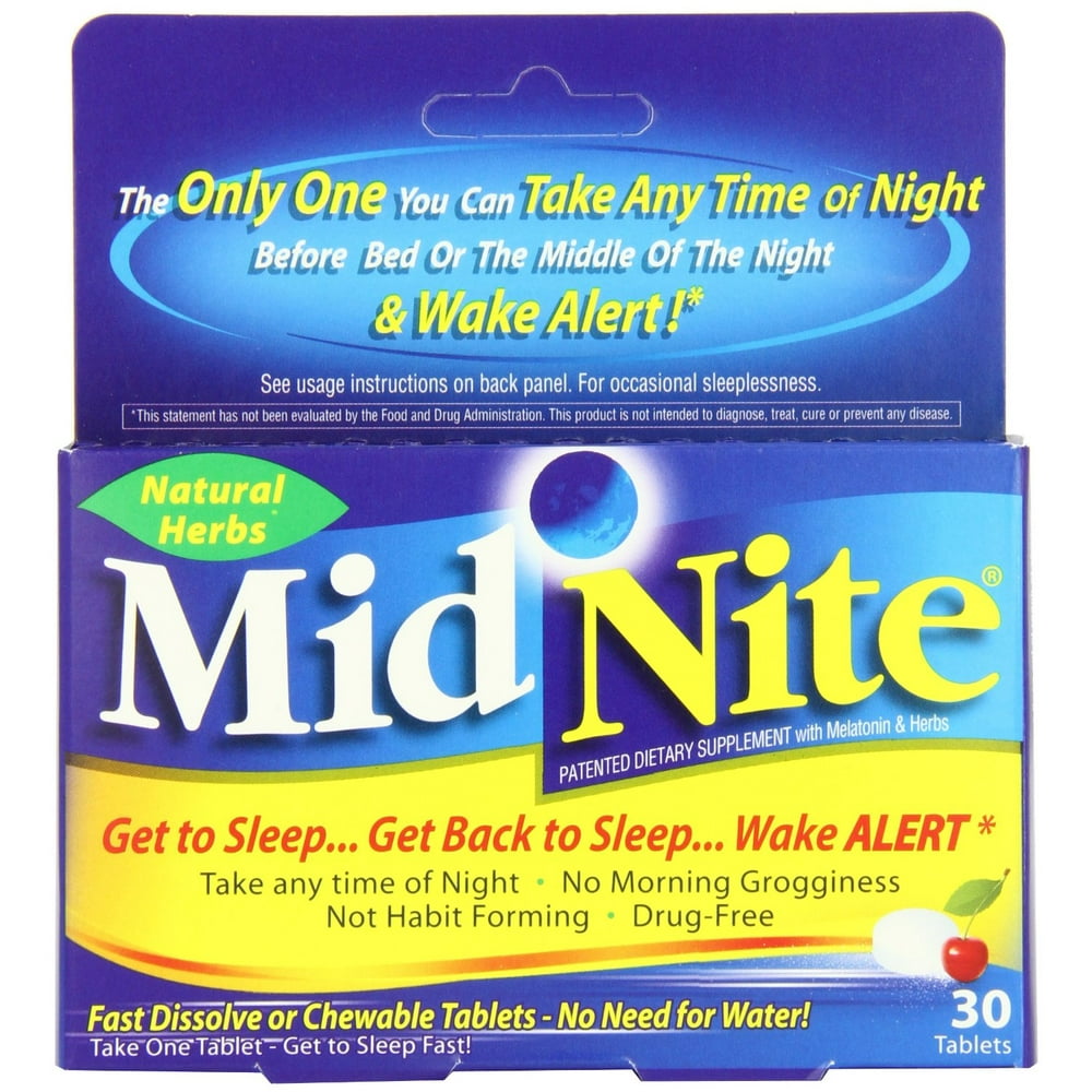 MIDNITE SLEEP CHEWTAB 30CT