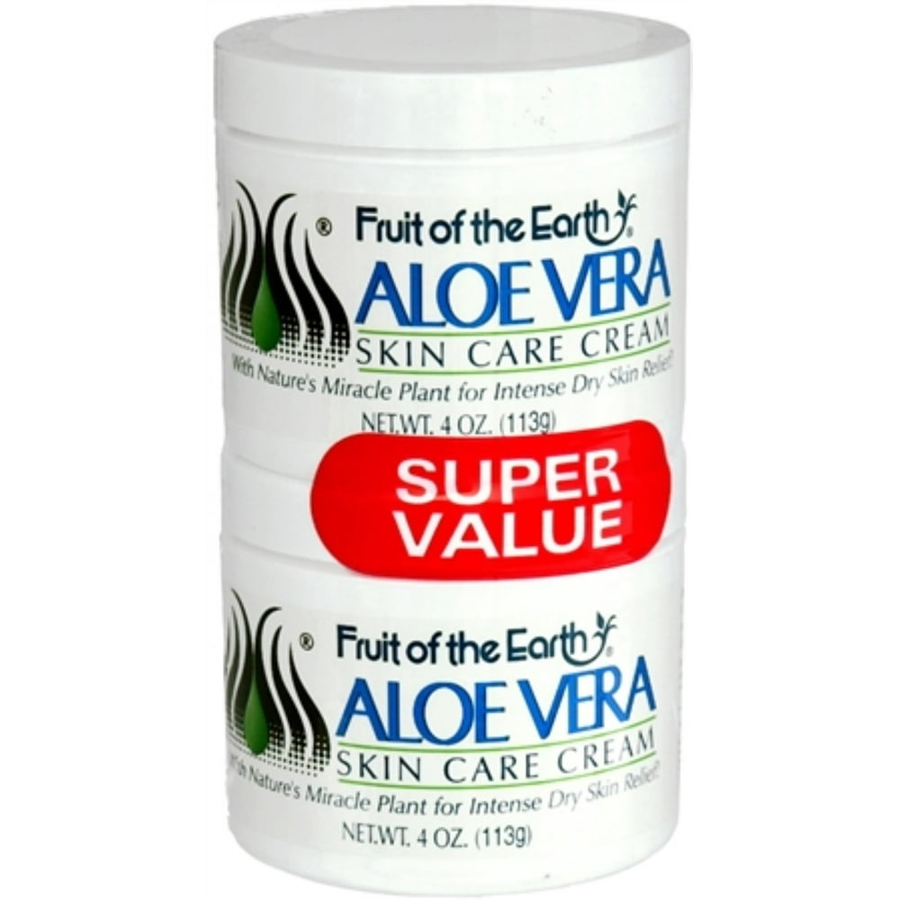 ALOE VERA CREAM 4OZ FRUIT EARTH