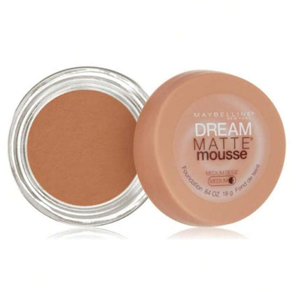 MAYBELLINE New York Dream Matte Mousse Foundation Makeup, Natural Beige, 0.64 oz
