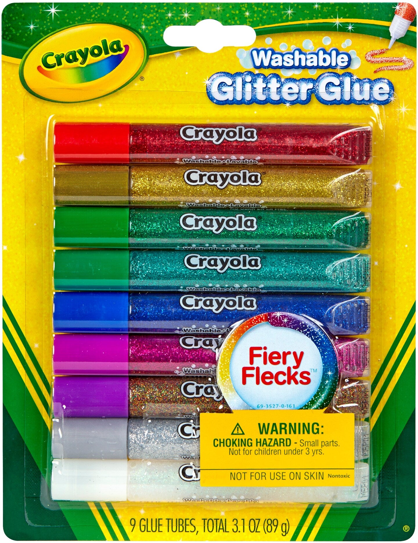 Crayola Bold Washable Glitter Glue, 5 count