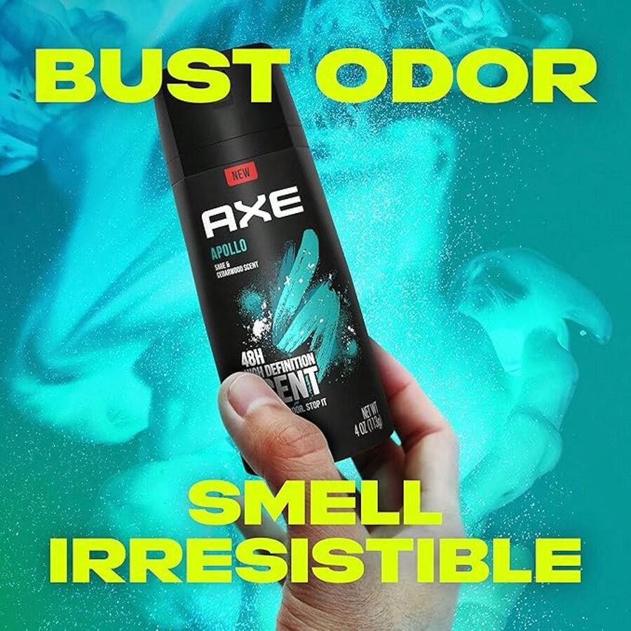 Axe Deodorant Body Spray Apollo Sage + Cedarwood 5.1oz