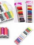 SINGER Mini Hand Sewing Polyester Thread Spools, Set of 12, Assorted Colors, 25 yards each
