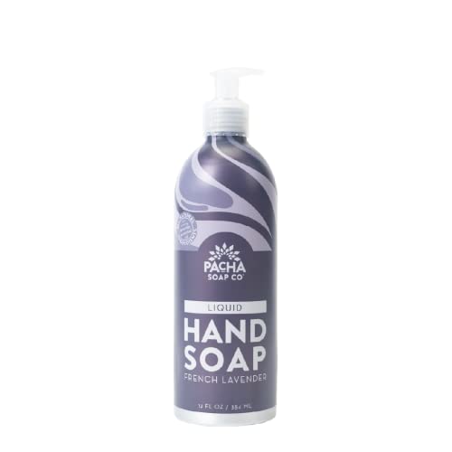 PACHA SOAP CO LIQUID HAND SOAP, FRENCH LAVENDER 12 FL OZ
