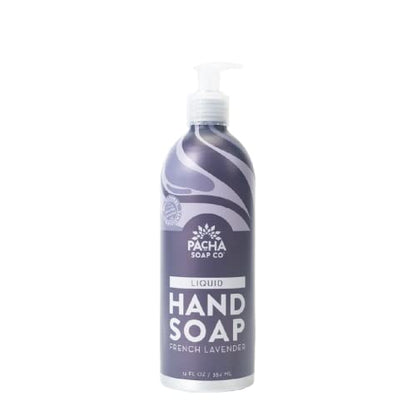 PACHA SOAP CO LIQUID HAND SOAP, FRENCH LAVENDER 12 FL OZ