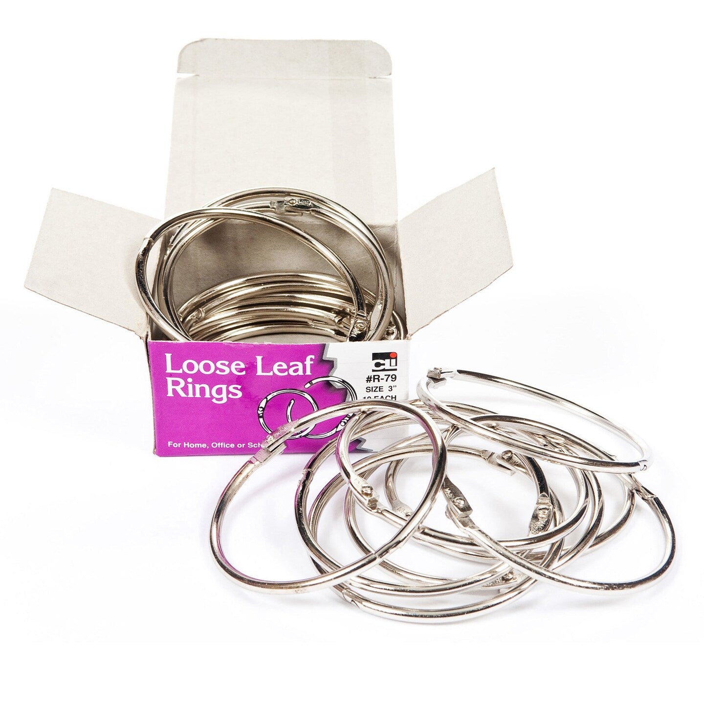 Ava 1.5" Book Rings, 3 count