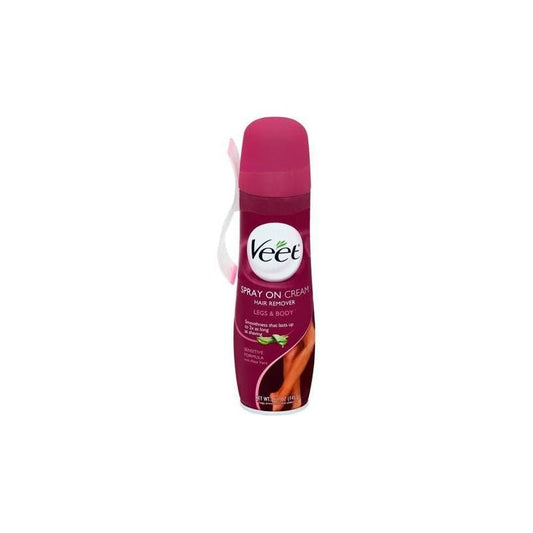 Veet Spray On Cream Hair Remover 5.1oz Sensitive