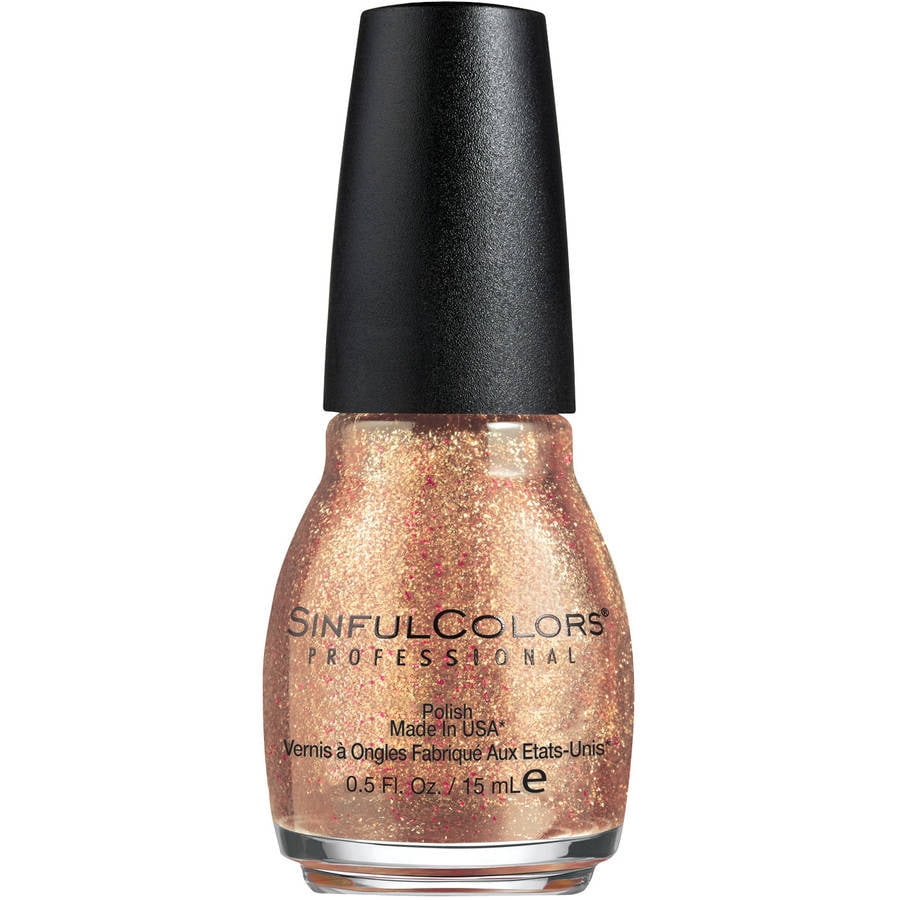 SinfulColors Professional Nail Polish 830 Pinky Glitter