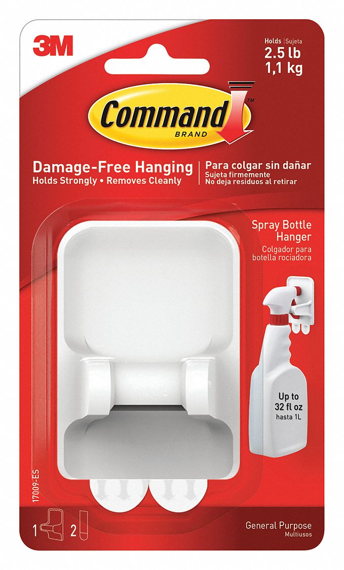 Command Spray Bottle Hanger - White
