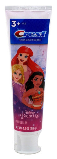 Crest Toothpaste 4.2oz Kids Princess Moana Tube Bubblegum