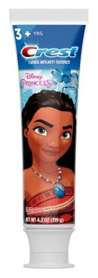 Crest Toothpaste 4.2oz Kids Princess Moana Tube Bubblegum