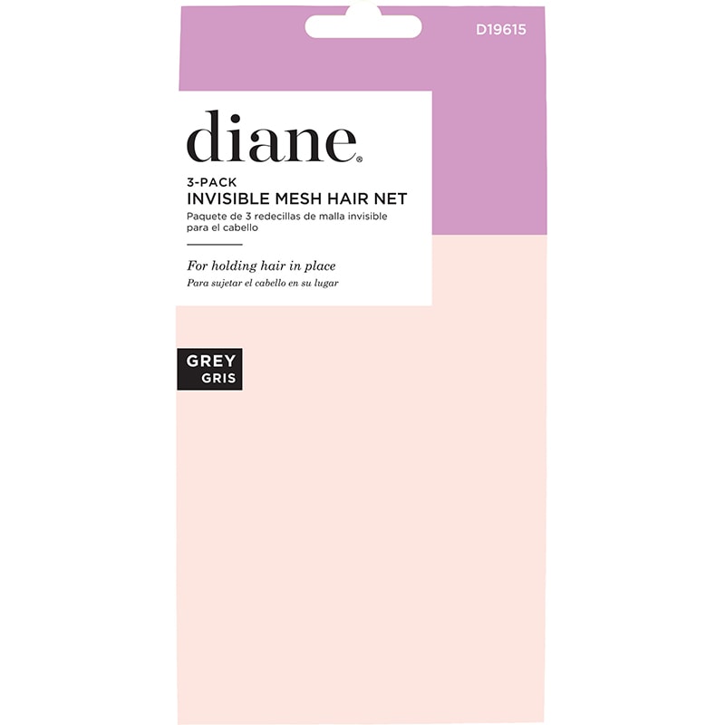 Diane Hair Net Invisible Mesh Black 3 Pack (12in)