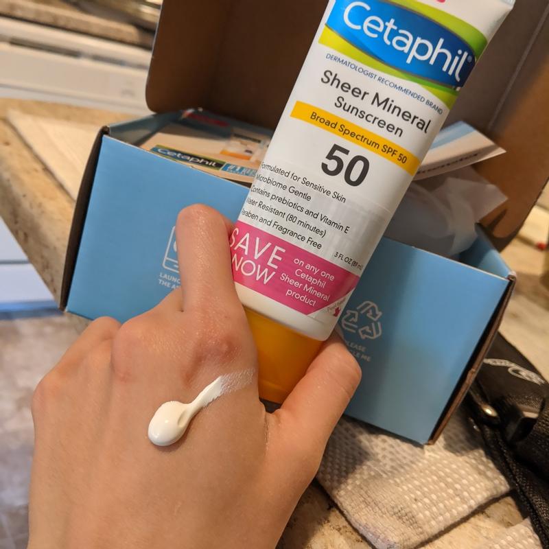 Cetaphil Sun Spf#50 Sheer Mineral Sunscreen Lotion 3oz