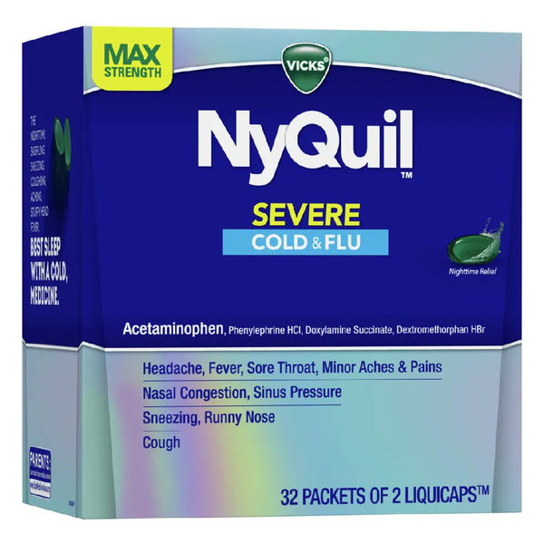 NYQUIL SEVERE COLD & FLU HONEY LIQ 12OZ
