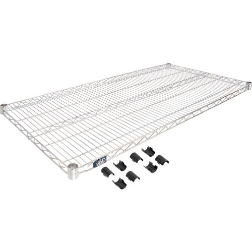 WIRE SHELF 24"X72" CHROME 2 CT DS