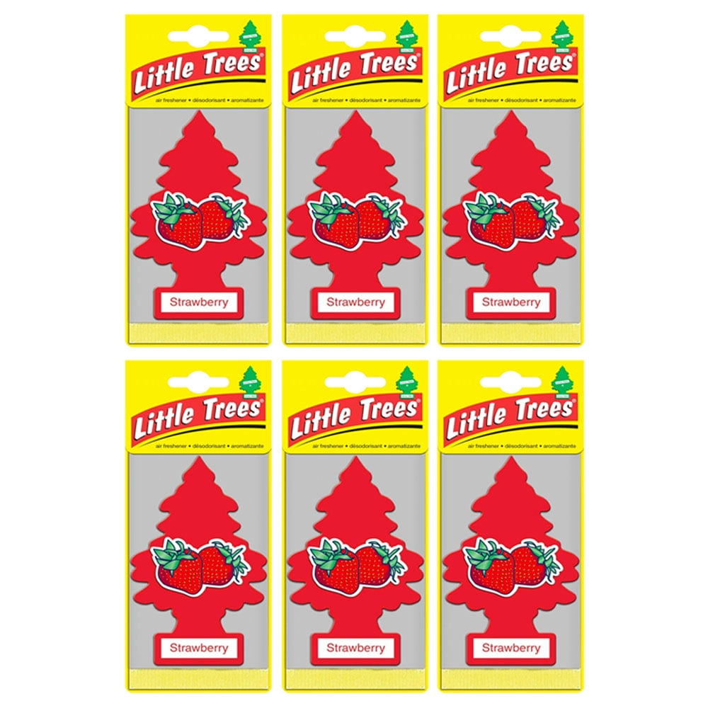 Little Trees Strawberry Hanging Air Freshener - 3 pack