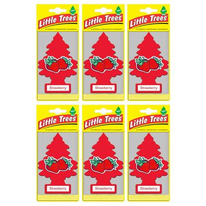 Little Trees Strawberry Hanging Air Freshener - 3 pack